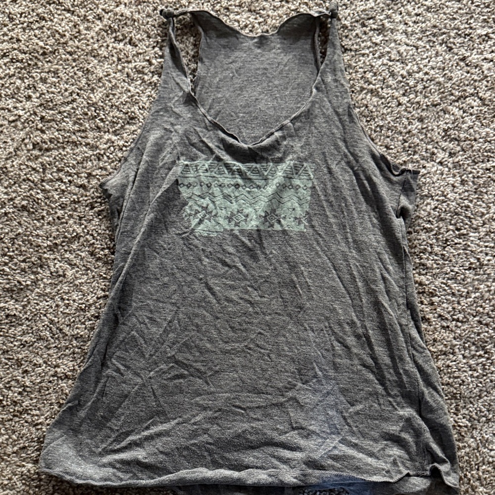 Gray Sleeveless Women's Top